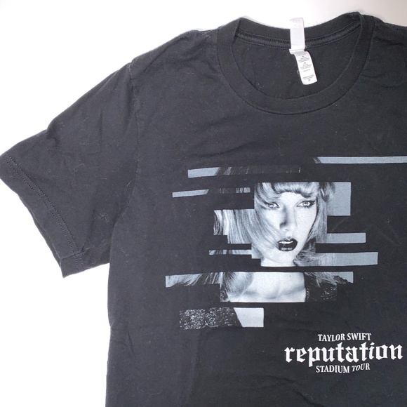 Bella Canvas Tops - TAYLOR SWIFT Reputation Tour T-shirt Medium Black